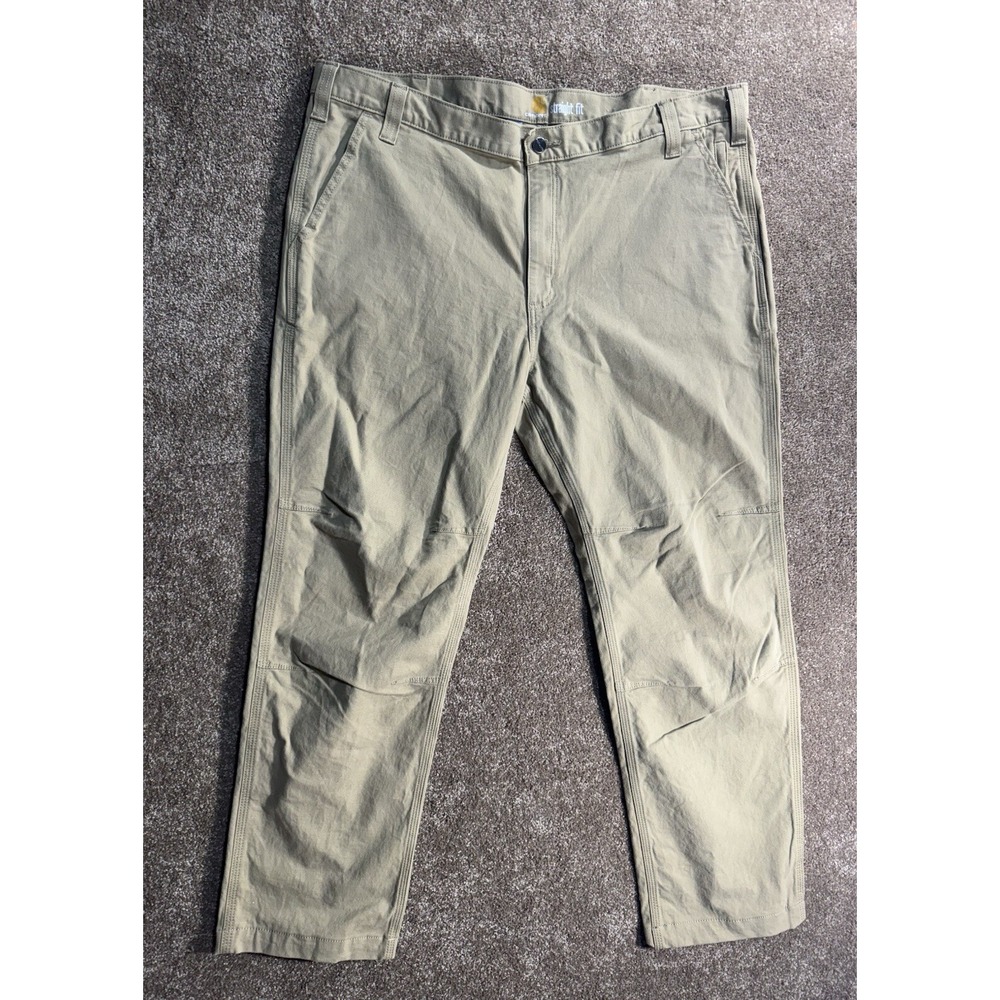 Carhartt Pants Mens 42x30 Brown Twill Canvas‎ Relaxed Fit Workwear